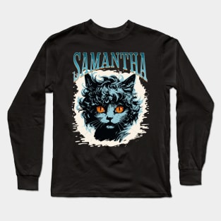 Samantha's Feline Charm Long Sleeve T-Shirt